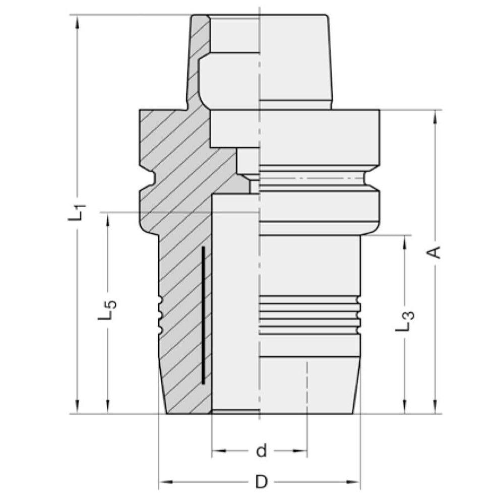 Hydro-Spanhouder HSK-F 63