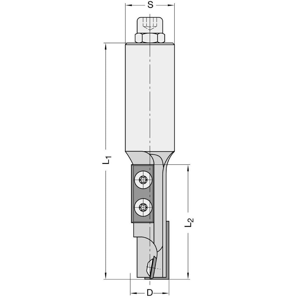 Keermesgroeffrees Ø 18 x 50 mm, TL=115 mm, S=25 mm, Z=1+1, HW