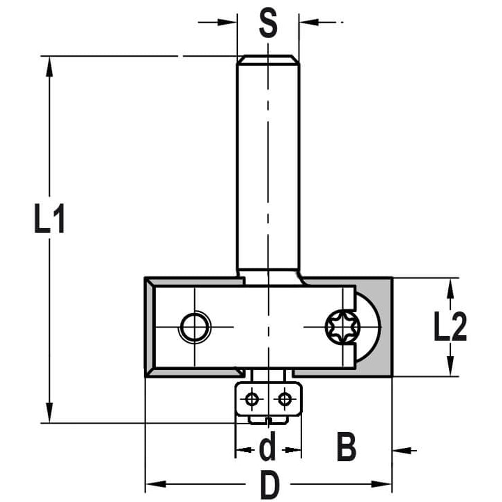Keermessponningfrees D=30 B=6 lager 18