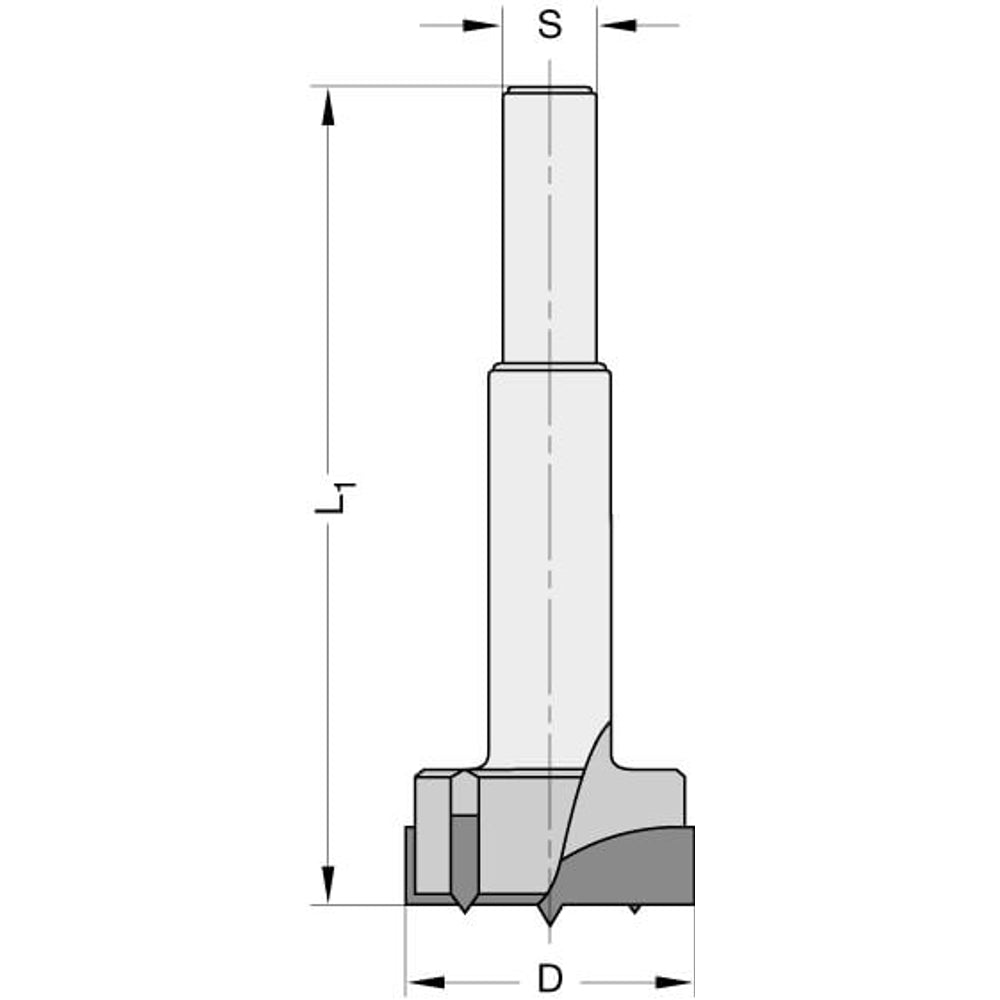 Cilinderkopboor 22 mm