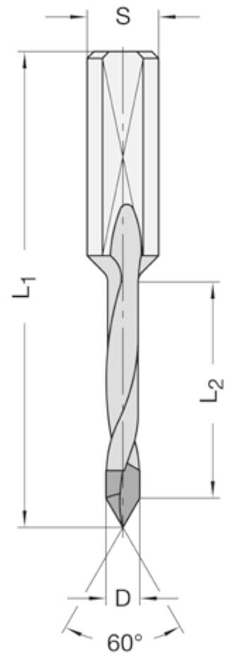 Drevelboor + dakt 8,5 x 35 TL=70 links