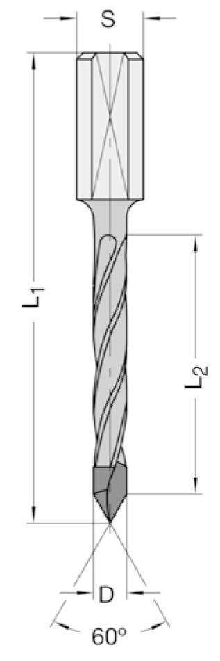 Drevelboor + dakt 5 x 35 TL=70
