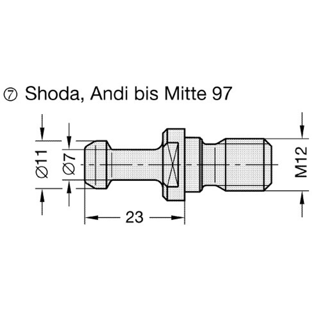 Aantrekbout D=8,5mm f.MORBIDELLI/