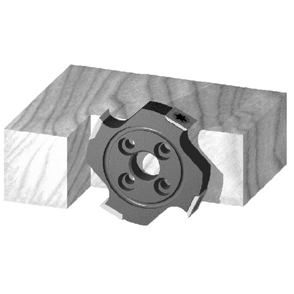 Keermes Uitklinkfrees Ø=70 x 14,3 mm met spiebaan, HW, Z=4