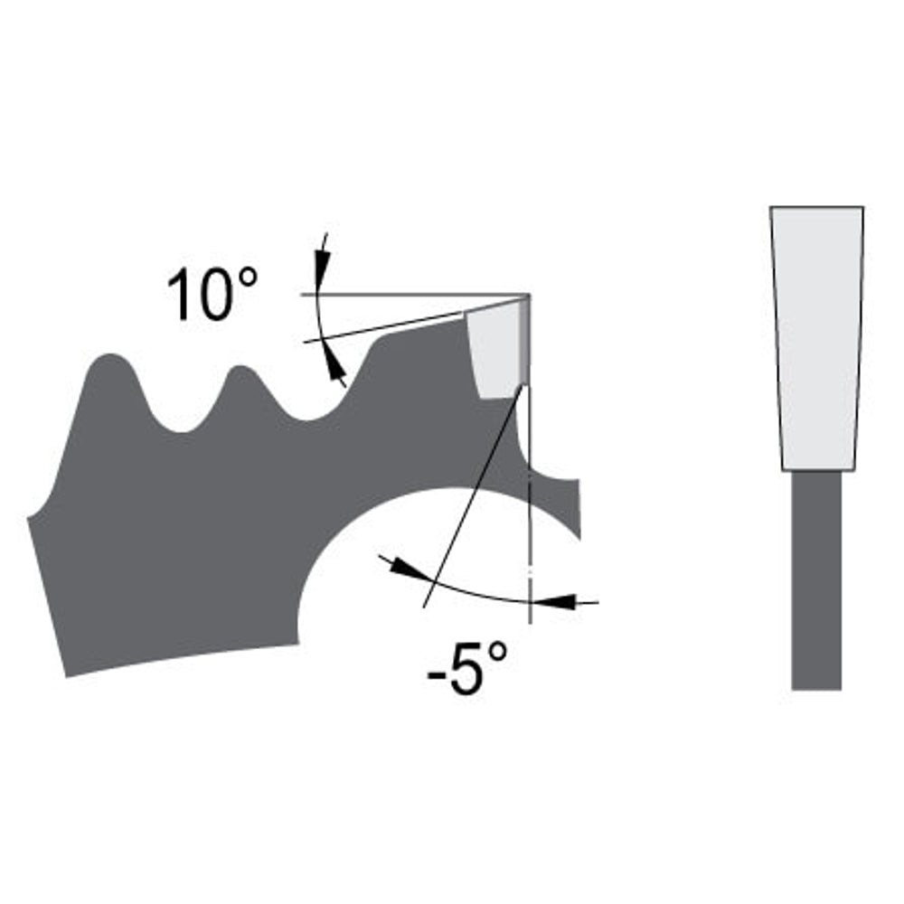 Diamant zaagblad Ø 260 mm, asgat 30 mm, B=2,40 mm, Z=24 Vlaktand Neg., DP