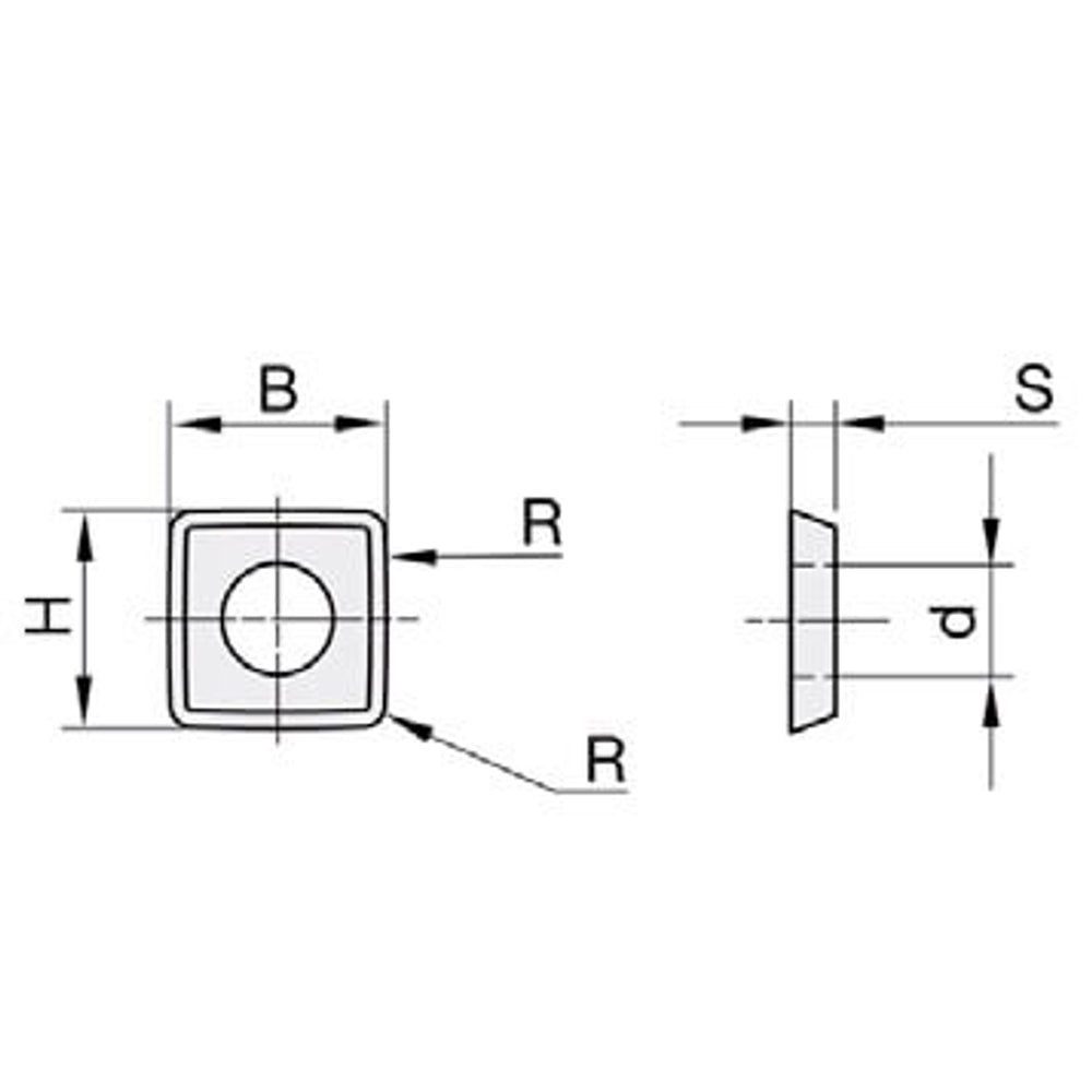 Keermes Vlakfrees Ø=122/120 mm, L2=8 mm, S=25 mm, HW, Z=3