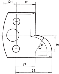 Profielmes (WS) en spaanbegrenzer Nr. 57