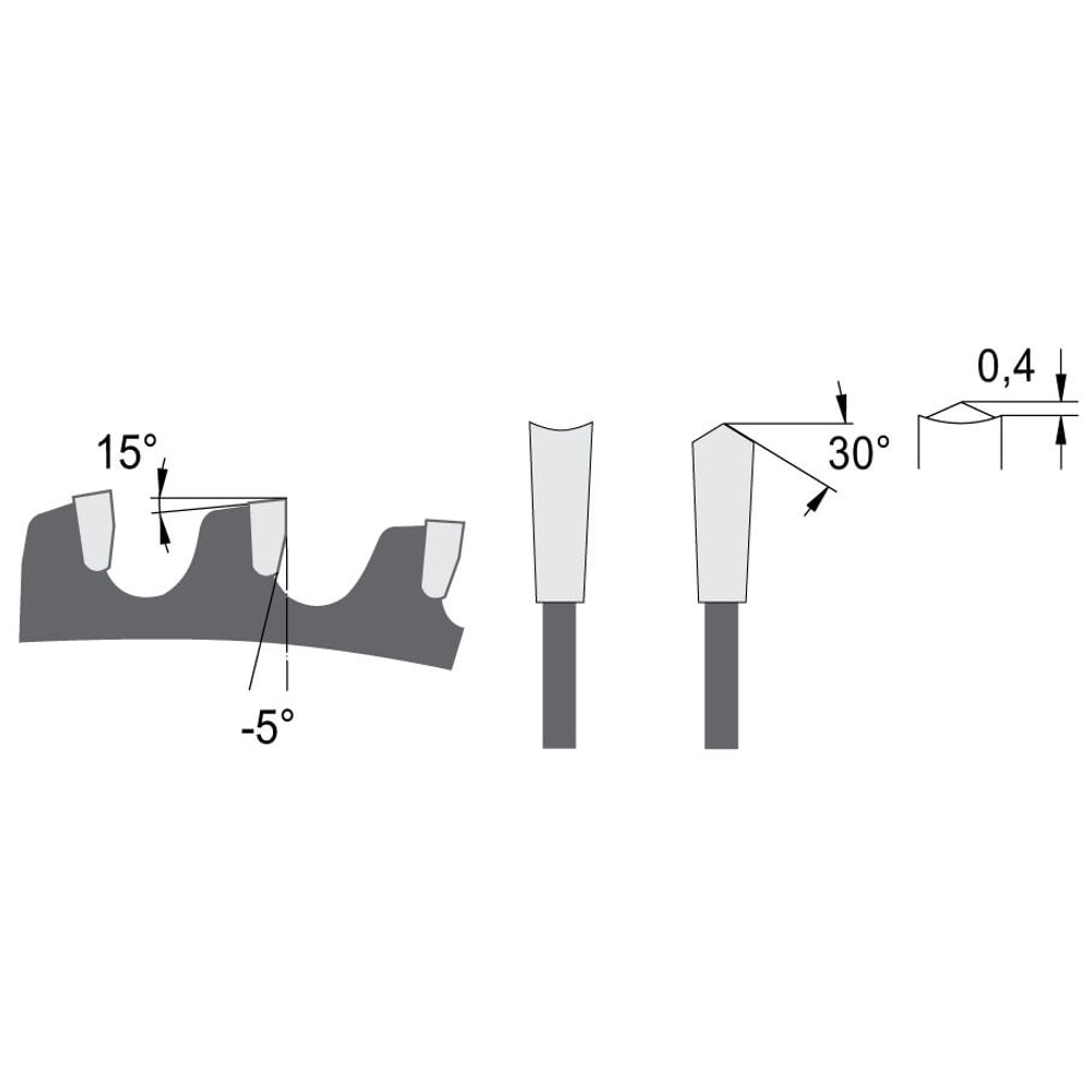 Zaagblad Ø 250 mm, asgat 30 mm, B=3,20 mm, Z=48 HDF Neg., HW