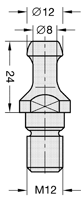 Spantang SK30 A=57mm