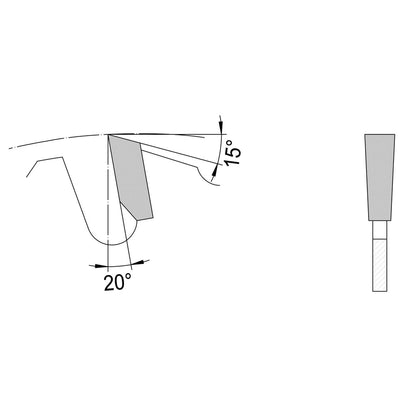 Zaagblad Ø 300 mm, asgat 30 mm, B=3,40 mm, Z=20 Vlaktand SDB, HW