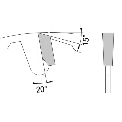 Zaagblad Ø 500 mm, asgat 30 mm, B=4,40 mm, Z=24 Vlaktand SDB, HW