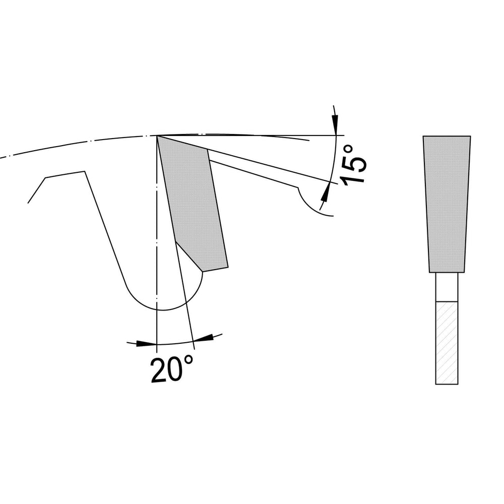 Zaagblad Ø 300 mm, asgat 30 mm, B=3,20 mm, Z=20 Vlaktand SDB, HW