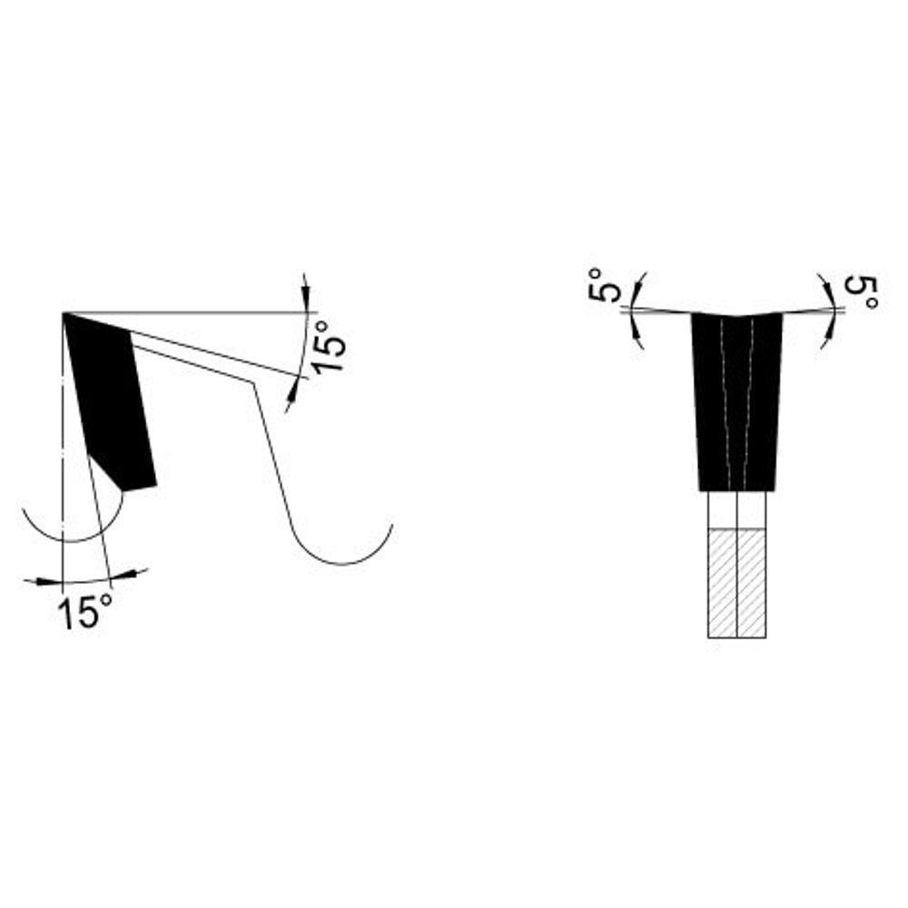 Voorritszaagblad Ø 100 mm, asgat 20 mm, B=2,8-3,6 mm, Z=2×12 Wisseltand, HW