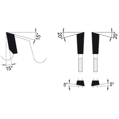 Voorritszaagblad Ø 220 mm, asgat 20 mm, B=4,55 mm, Z=48 W/Fase., HW
