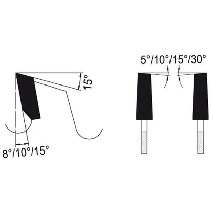 Voorritszaagblad Ø 300 mm, asgat 65 mm, B=4,1-4,9 mm, Z=48 W Kon., HW