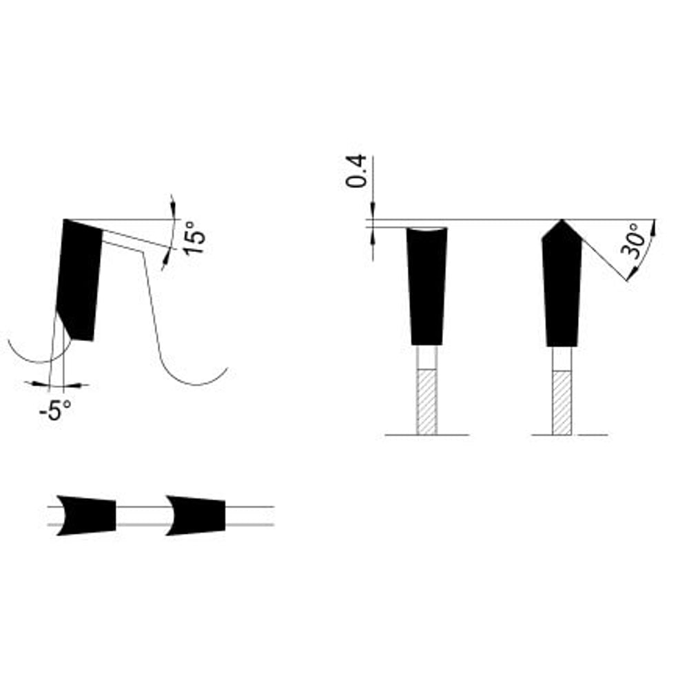 Zaagblad Ø 250 mm, asgat 30 mm, B=3,20 mm, Z=48 HDF Neg., HW