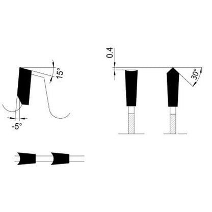 Zaagblad Ø 250 mm, asgat 30 mm, B=3,20 mm, Z=48 HDF Neg., HW
