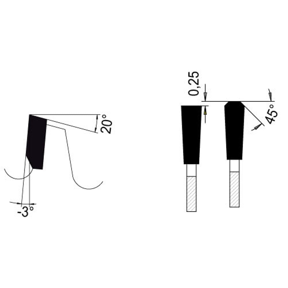 Zaagblad Ø 216 mm, asgat 30 mm, B=2,20 mm, Z=80 TF Neg., HW