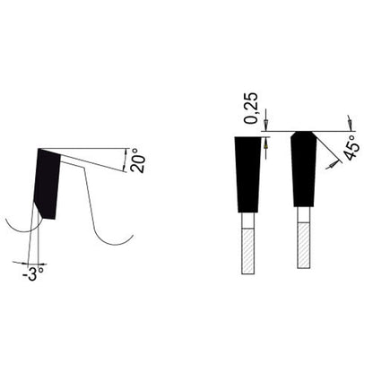 Zaagblad Ø 550 mm, asgat 30 mm, B=4,40 mm, Z=128 TF Neg., HW