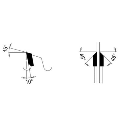 Zaagblad Ø 92 mm, asgat 30 mm, B=3,00 mm, Z=24E 45°, HW