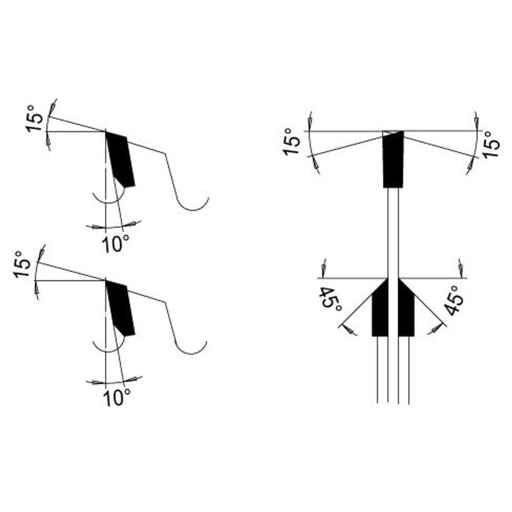 Zaagblad Ø 92 mm, asgat 30 mm, B=3,00 mm, Z=24E 45°, HW