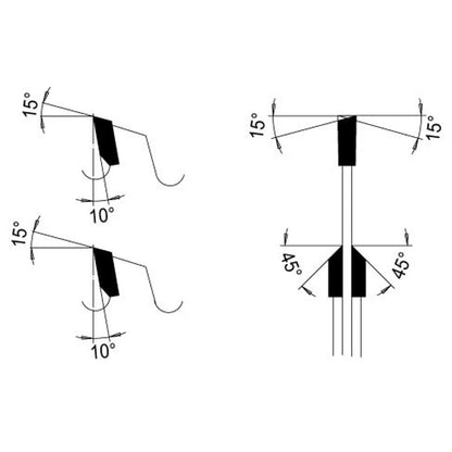 Zaagblad Ø 103 mm, asgat 32 mm, B=2,10 mm, Z=24E 45°, HW