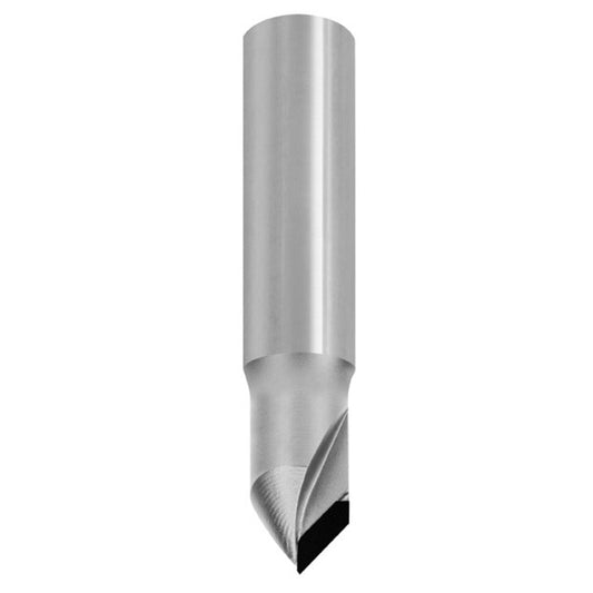 Diamant V-Groef/Graveerfrees 90°, L2=7 mm, TL=80 mm, S=16 mm, Z=1, DP