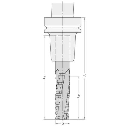 VHW Schrob-Spiraalgroeffrezen Z=3 20x75mm L.
