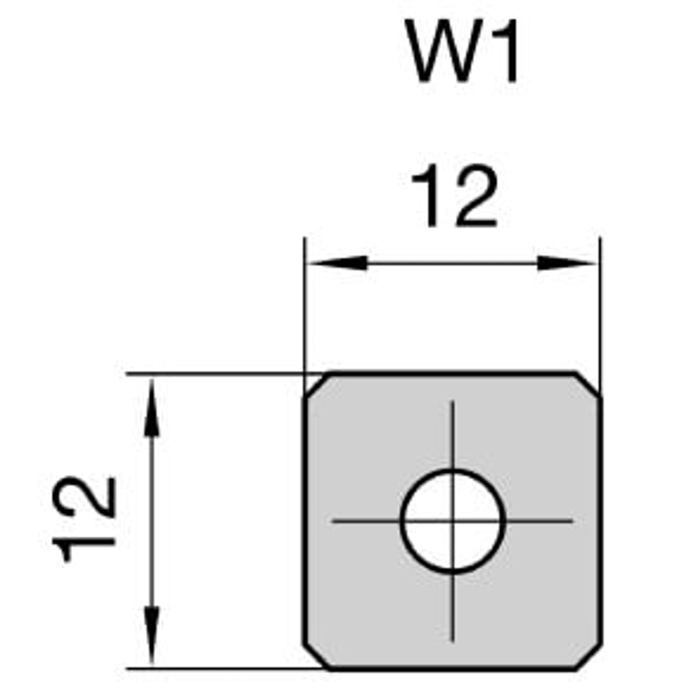 Keermes Spiraalfrees Ø 30 x 119 mm, TL=195 mm, S=30/29,8 mm, Z=2, HW