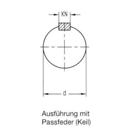 Freesdoorn HSK 63-F d=20x70mm