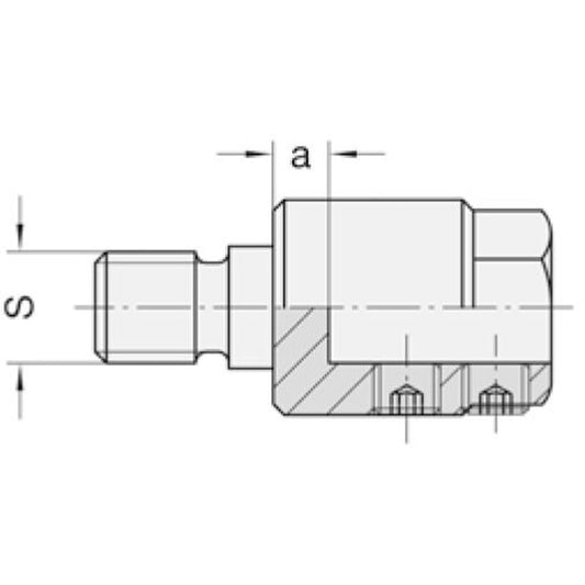 Reduceerstuk opname 8 mm