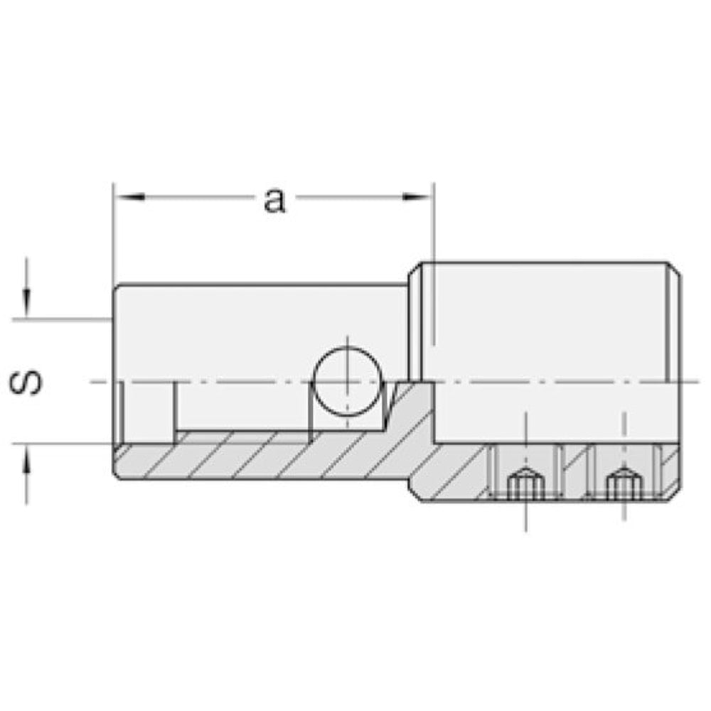Reduceerstuk opname 10 mm l=46