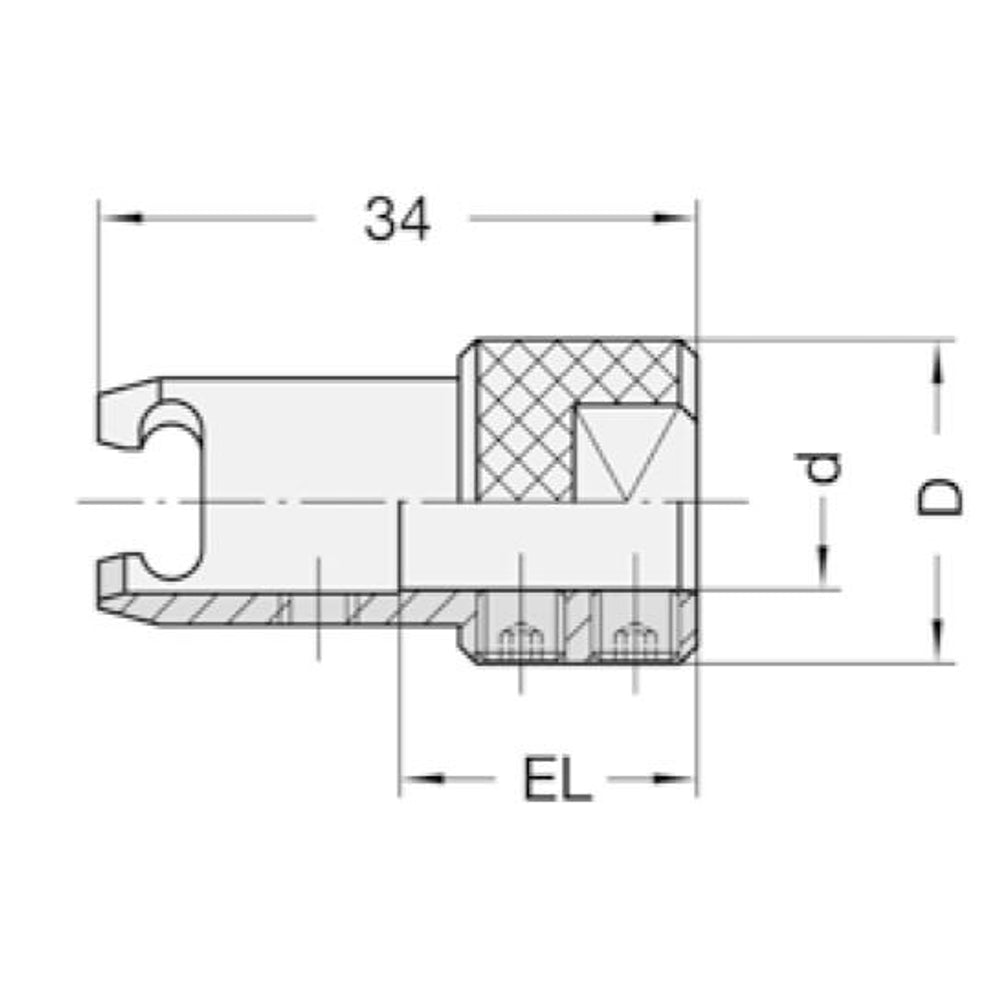 Snelwisselopname, D=17,8 mm, Opname=10 mm
