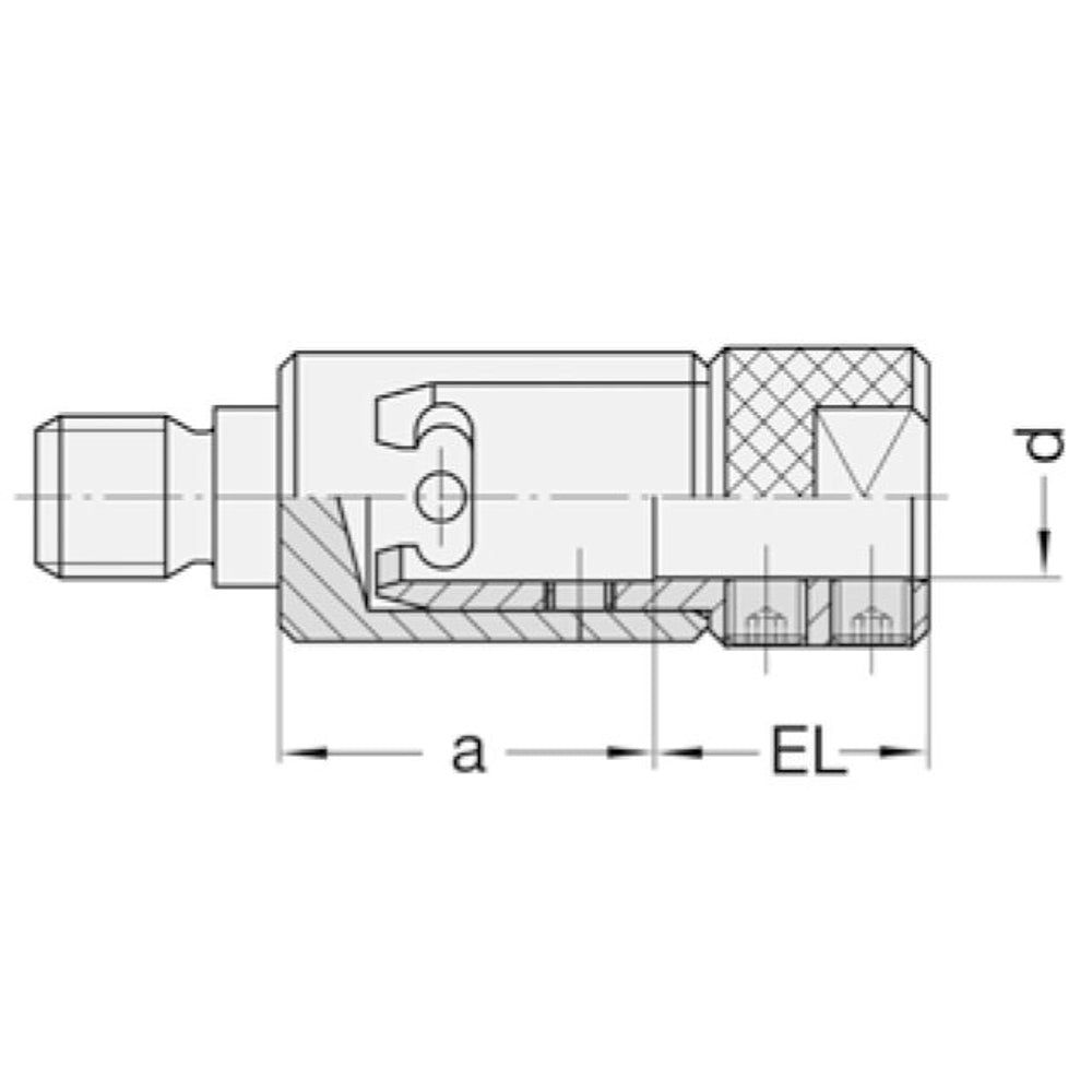 Snelspanreduceerstuk opname 10 mm