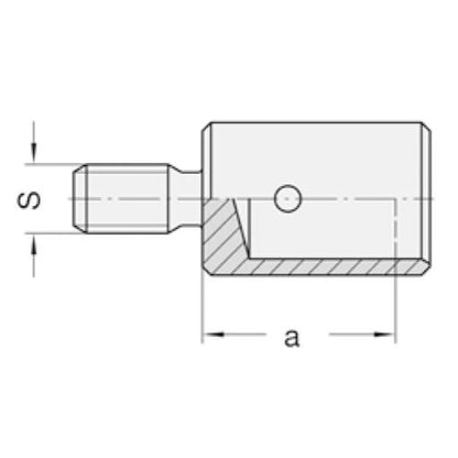 Snelspanreduceerstuk opname 10 mm