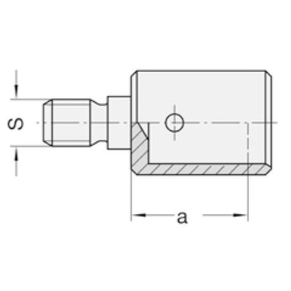 Snelspanreduceerstuk opname 10 mm
