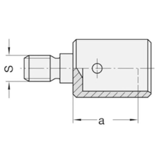 Snelspanreduceerstuk opname 10 mm