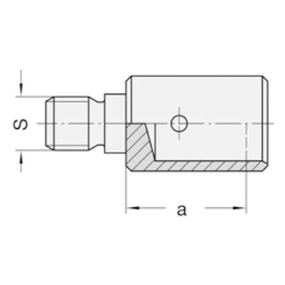 Snelspanreduceerstuk opname 10 mm