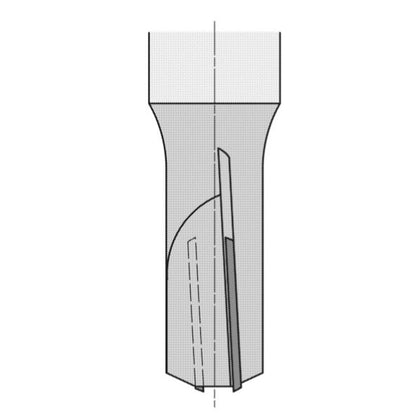 Keermesgroeffrees Ø 20 x 30 mm, TL=110 mm, S=20 mm, Z=2, HW
