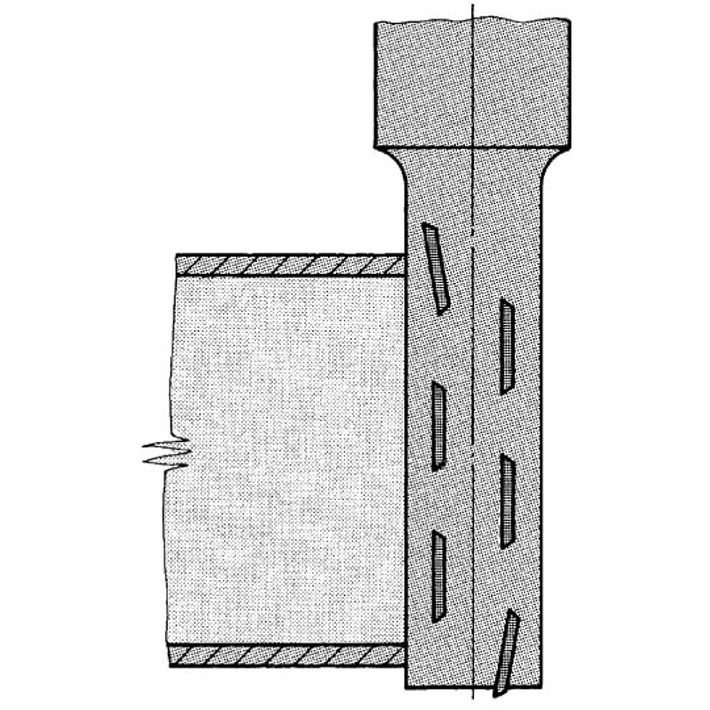 Keermes Schrobfrees Ø 22 x 60 mm, TL=131 mm, S=25 mm, Z=1+1, HW