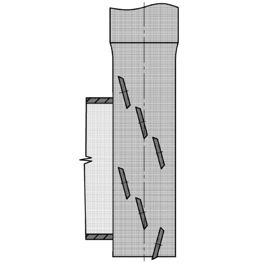 Keermes Schrobfrees Ø 25 x 66 mm, TL=138 mm, S=20 mm, Z=1+1, HW
