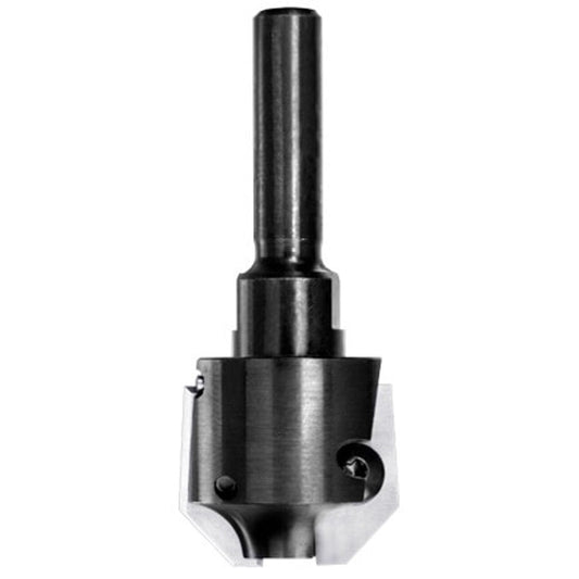 UNITEC houder met fasekeermessen 45° zonder lager, L3=5 mm, S=6 mm, HW