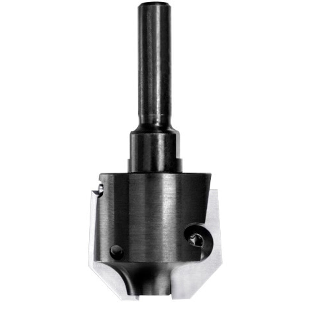 UNITEC houder met fasekeermessen 45° zonder lager, L3=8 mm, S=6 mm, HW
