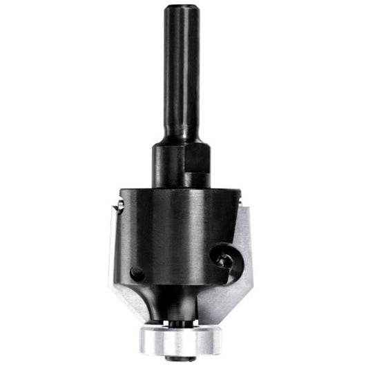 UNITEC houder met fasekeermessen 45° met lager, L3=8 mm, S=6 mm, HW