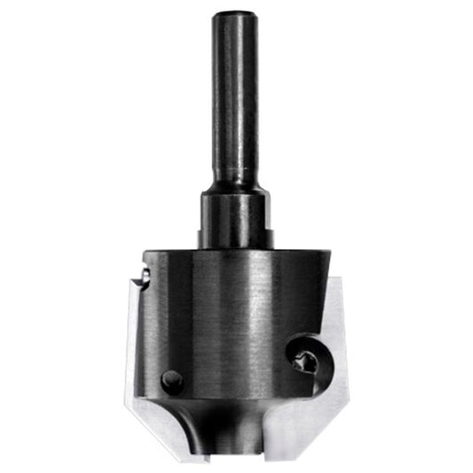 UNITEC houder met fasekeermessen 45° zonder lager, L3=10 mm, S=8 mm, HW