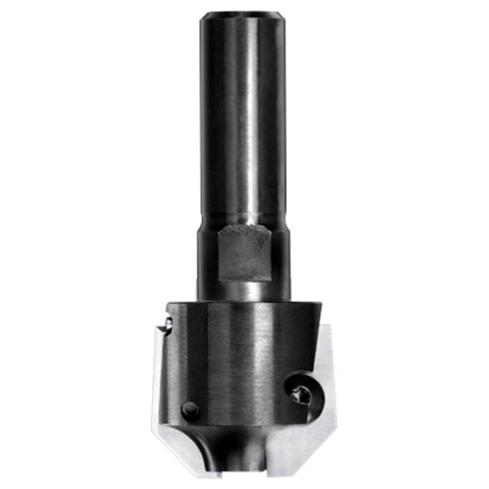UNITEC houder met fasekeermessen 45° zonder lager, L3=5 mm, S=10 mm, HW