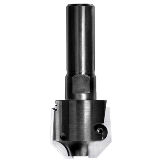 UNITEC houder met fasekeermessen 45° zonder lager, L3=5 mm, S=12 mm, HW
