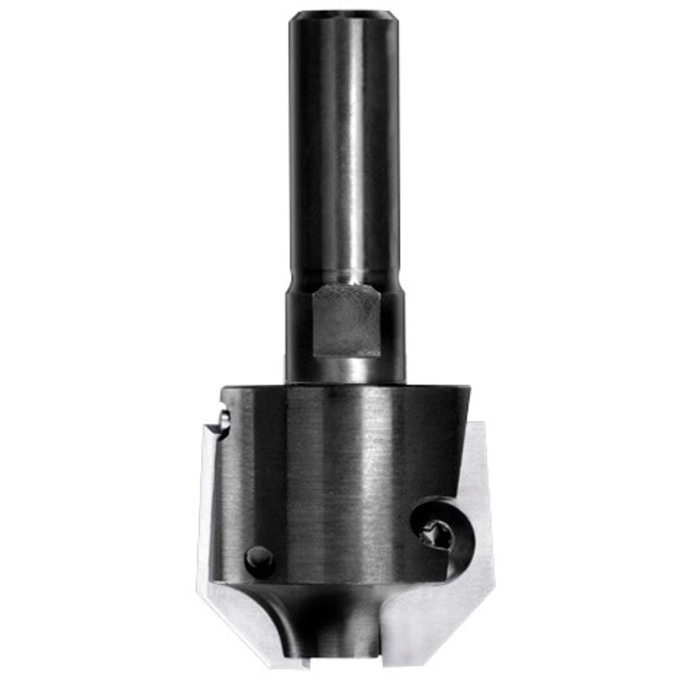 UNITEC houder met fasekeermessen 45° zonder lager, L3=8 mm, S=12 mm, HW