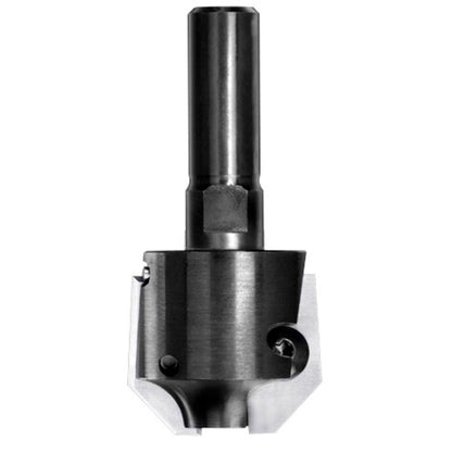 UNITEC houder met fasekeermessen 45° zonder lager, L3=8 mm, S=12 mm, HW