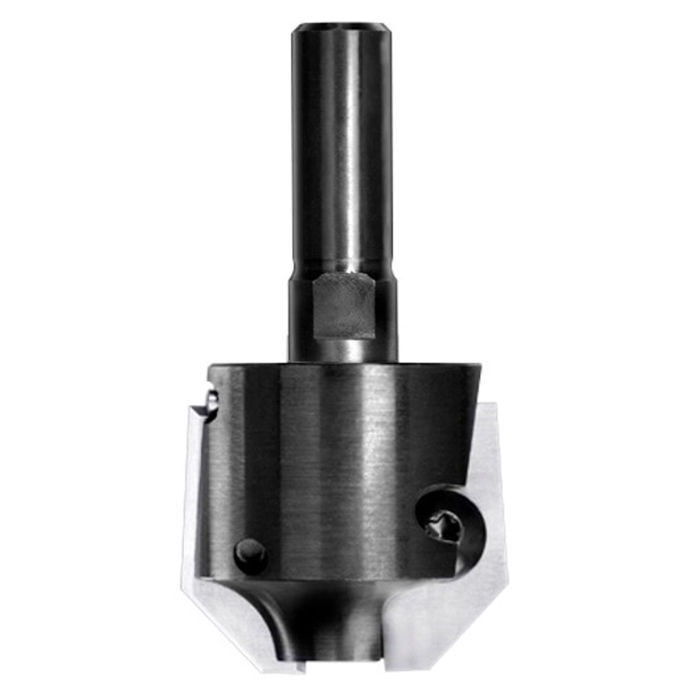 UNITEC houder met fasekeermessen 45° zonder lager, L3=10 mm, S=12 mm, HW